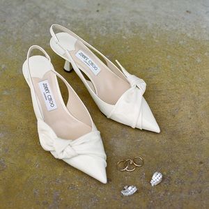 Jimmy Choo White Wedding Pumps
